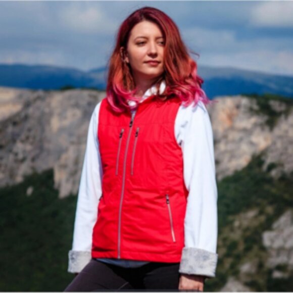 ScotteVest The 101 Travel Vest Multi Pocket Red Small - Picture 1 of 14